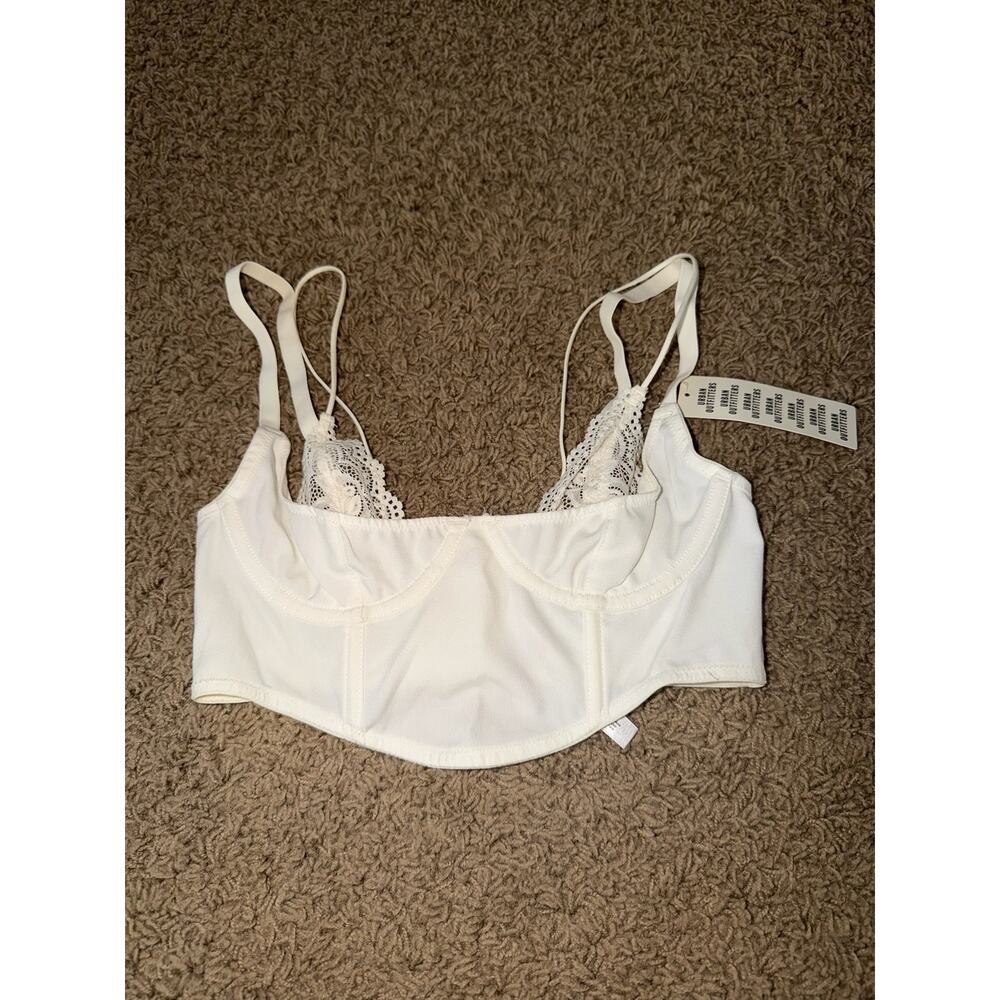 NWT Urban Outfitters Out From Under Dolce Verano Layered Corset Bra Top Small